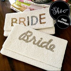 Bridal Luxury "Bride" Beaded Clutch